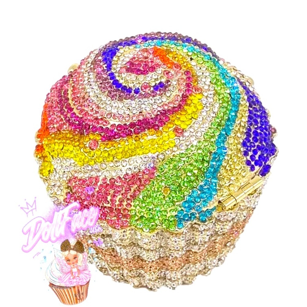 Australian Crystal Mini Cupcake clutch